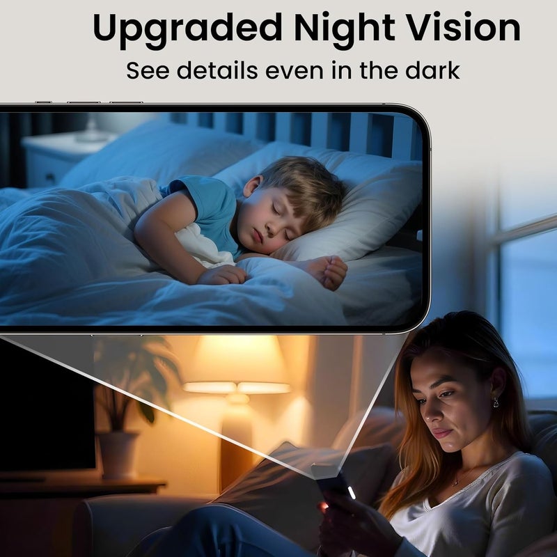 JVSCAM 2026 Upgraded 4K Security Camera, 5GHz WiFi Indoor Camera, Free Cloud Storage, Home Security Camera with Night Vision, Motion Sensor, Long Battery Life, Motion Detection, Wireless Surveillance Cam - Image 5